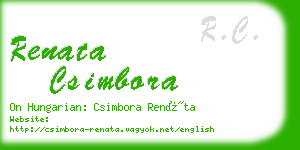 renata csimbora business card